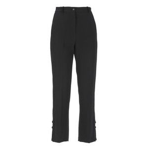 Elisabetta Franchi Black Crêpe Pants With Tailored Silhouette - NWT